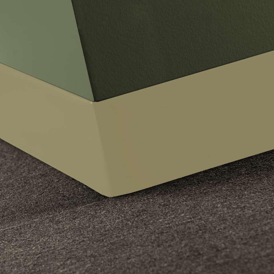 Tarkett - Vinyle Traditionnel 5/64" (type TV) - CBT 151 4 X 120 .080 TOELESS Traditional Vinyl 4" .080 Toeless #151 Iguana - Wallbase 120'