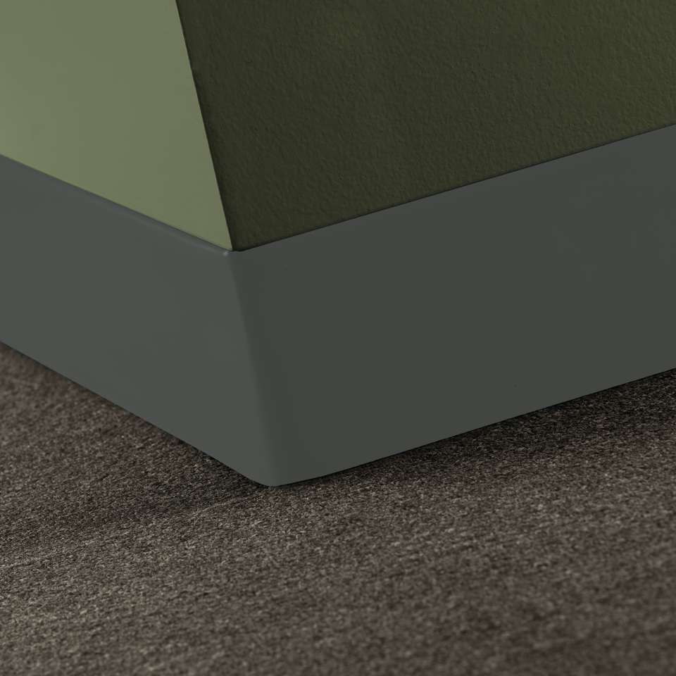Tarkett - Vinyle Traditionnel 5/64" (type TV) - CBT 168 4 X 120 .080 TOELESS Traditional Vinyl 4" .080 Toeless #168 Thunder - Wallbase 120'
