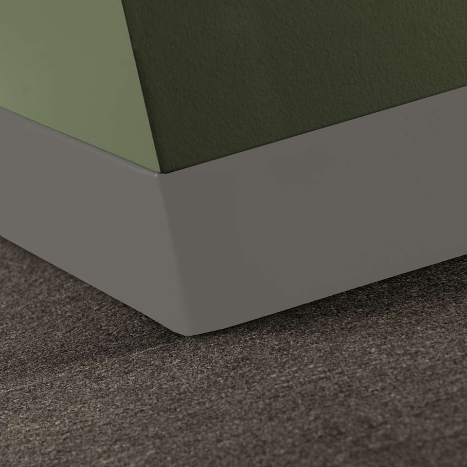 Tarkett - Vinyle Traditionnel 5/64" (type TV) - CBT 29 4 X 120 .080 TOELESS Traditional Vinyl 4" .080 Toeless #29 Moon Rock - Wallbase 120'