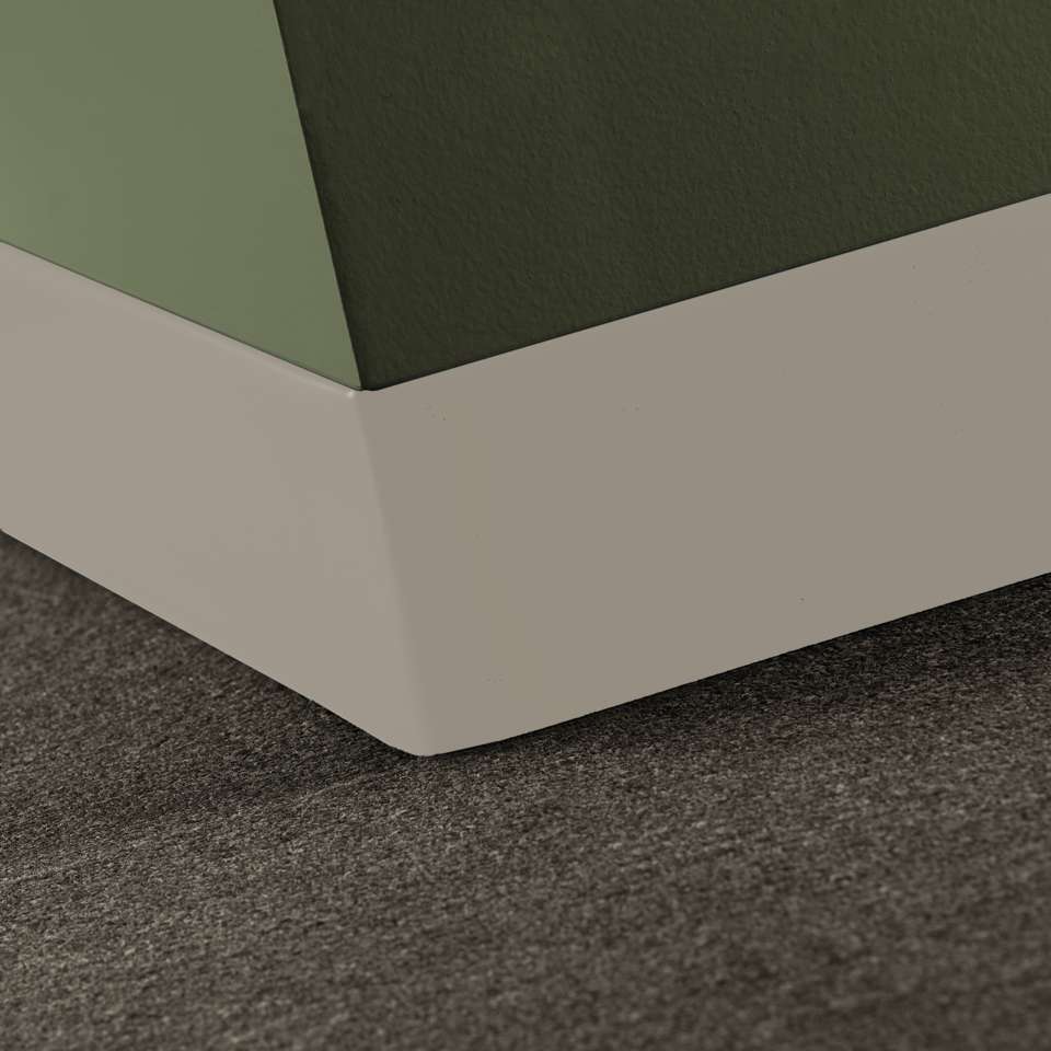 Tarkett - Vinyle Traditionnel 5/64" (type TV) - CBT 31 4 X 120 .080 TOELESS Traditional Vinyl 4" .080 Toeless #31 Zephyr - Wallbase 120'