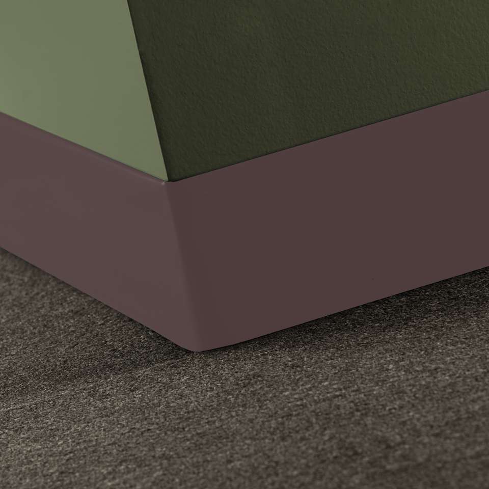 Tarkett - Vinyle Traditionnel 5/64" (type TV) - CBT 85 4 X 120 .080 TOELESS Traditional Vinyl 4" .080 Toeless #85 Burgundy - Wallbase 120'