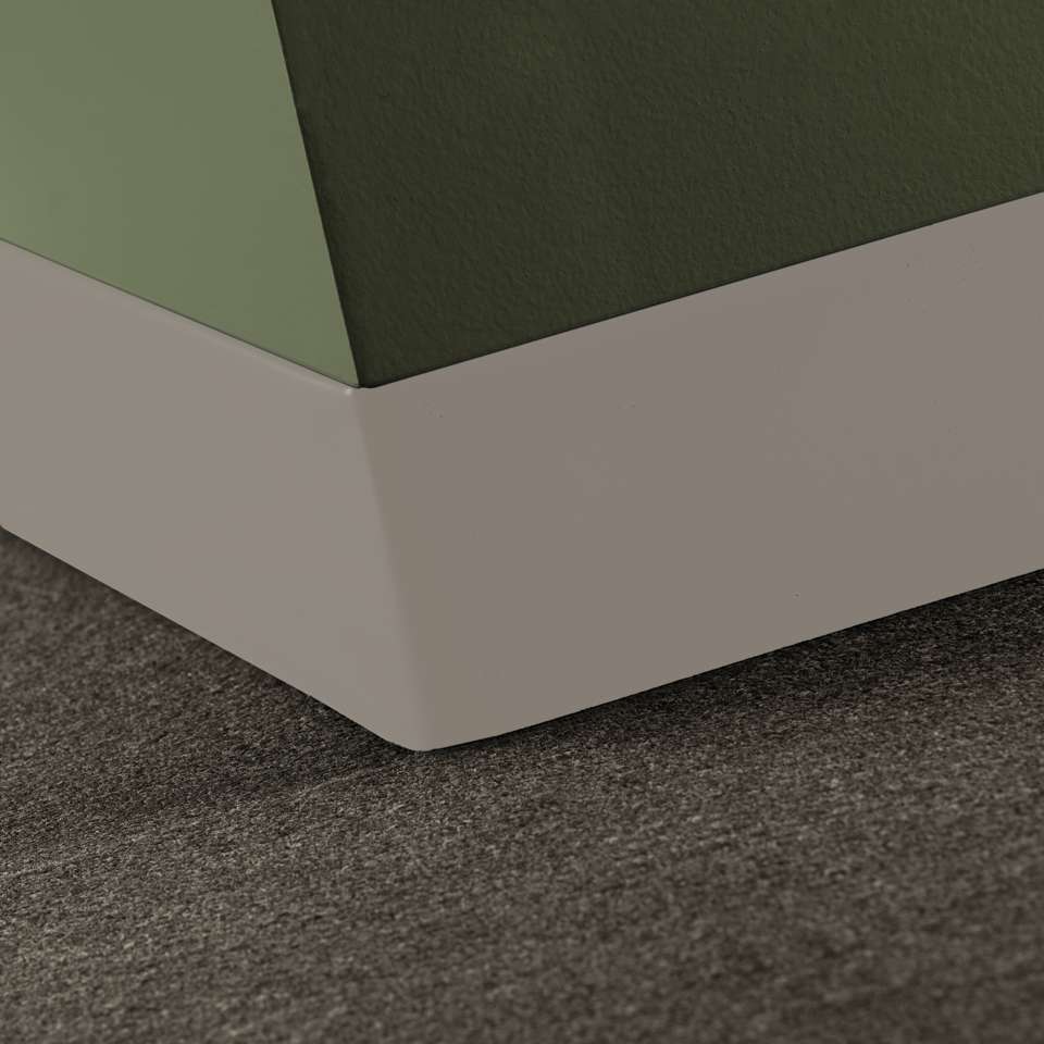 Tarkett - Vinyle traditionnel 1/8" (type TV) - 4" Toeless #121 Cement - Wallbase 120'