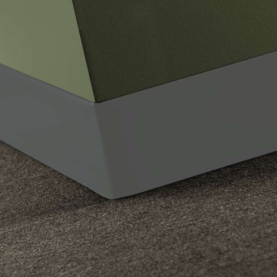 Tarkett - Vinyle traditionnel 1/8" (type TV) - 4" Toeless #20 Charcoal - Wallbase 120'