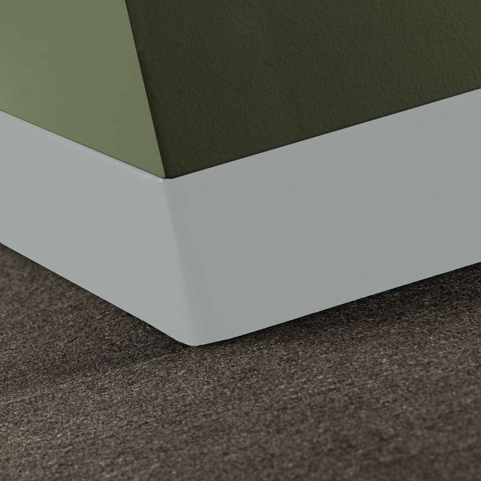 Tarkett - Vinyle traditionnel 1/8" (type TV) - 4" Toeless #21 Platinum - Wallbase 120'