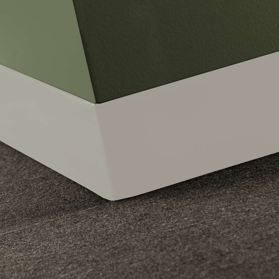 Tarkett - Vinyle traditionnel 1/8" (type TV) - 4" Toeless #24 Grey Haze - Wallbase 120'