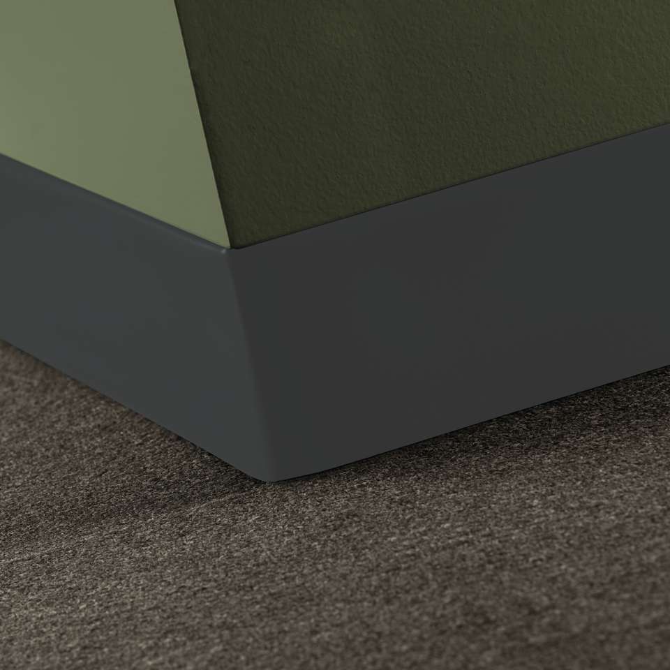 Tarkett - Vinyle Traditionnel 5/64" (type TV) - CBT 40 6 LOC .080 TOELESS Traditional Vinyl 6" .080 Toeless #40 Black - Coin Extérieur (paquet de 25)