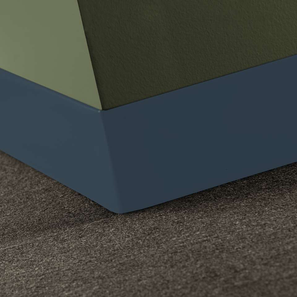 Tarkett - Vinyle Traditionnel 5/64" (type TV) - CBT 18 6 X 120 .080 TOELESS Traditional Vinyl 6" .080 Toeless #18 Navy Blue - Wallbase 120'