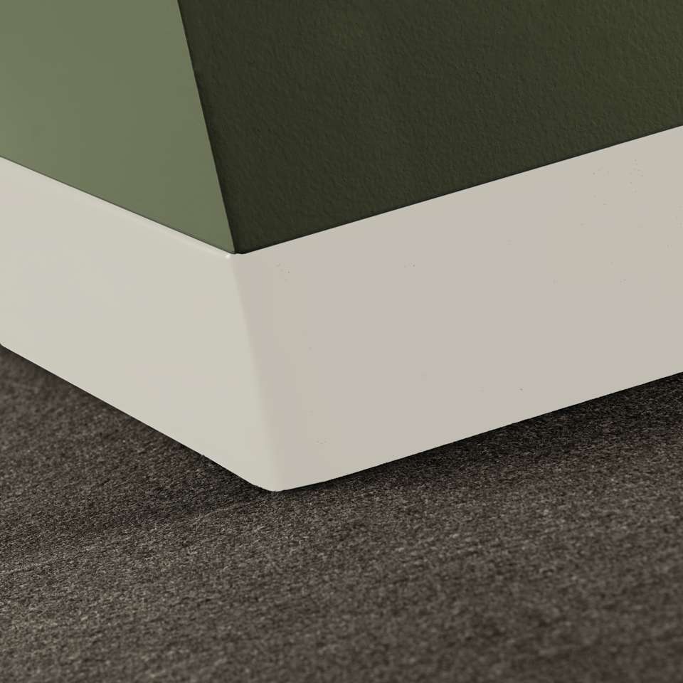 Tarkett - Vinyle Traditionnel 5/64" (type TV) - CBT 68 6 X 120 .080 TOELESS Traditional Vinyl 6" .080 Toeless #68 White Sand - Wallbase 120'