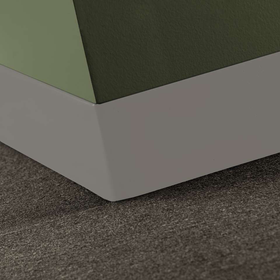 Tarkett - Vinyle Traditionnel 5/64" (type TV) - CBT 32 6 X 4 .080 TOELESS Traditional Vinyl 6" .080 Toeless #32 Pebble - Wallbase 4' (paquet de 30)