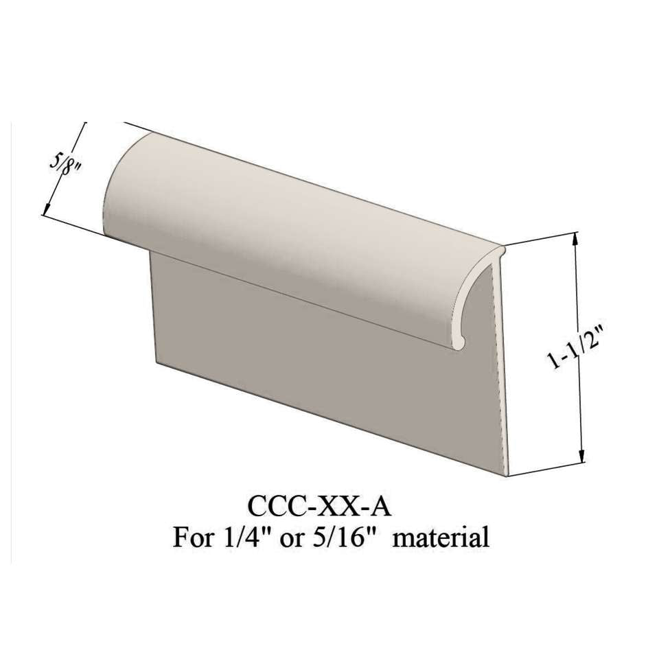 Tarkett - Cove Caps - CCC 22 A 9/32" inside dimension #22 Pearl 12'