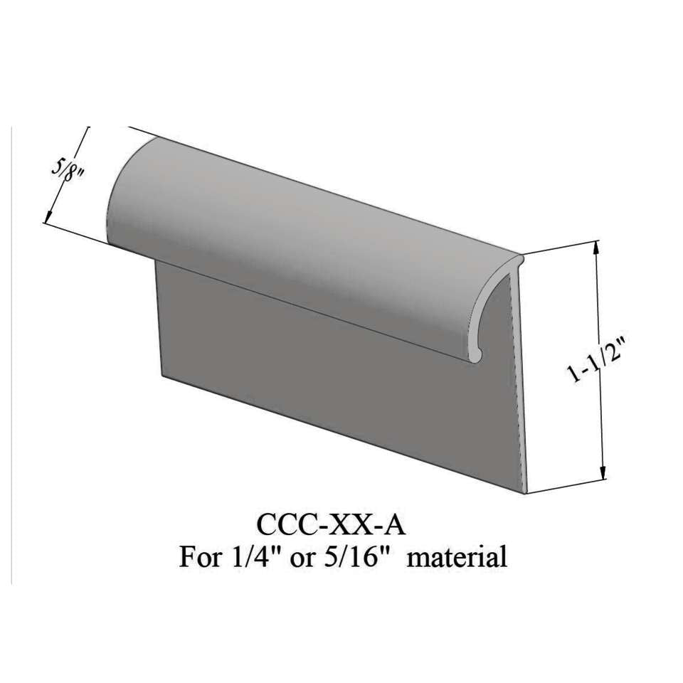Tarkett - Cove Caps - CCC 48 A 9/32" inside dimension #48 Grey 12'