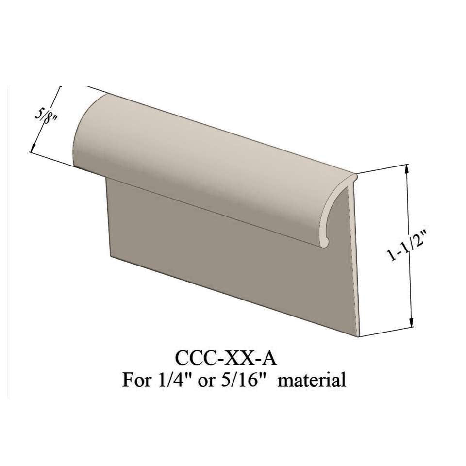 Tarkett - Cove Caps - CCC 49 A 9/32" inside dimension #49 Beige 12'