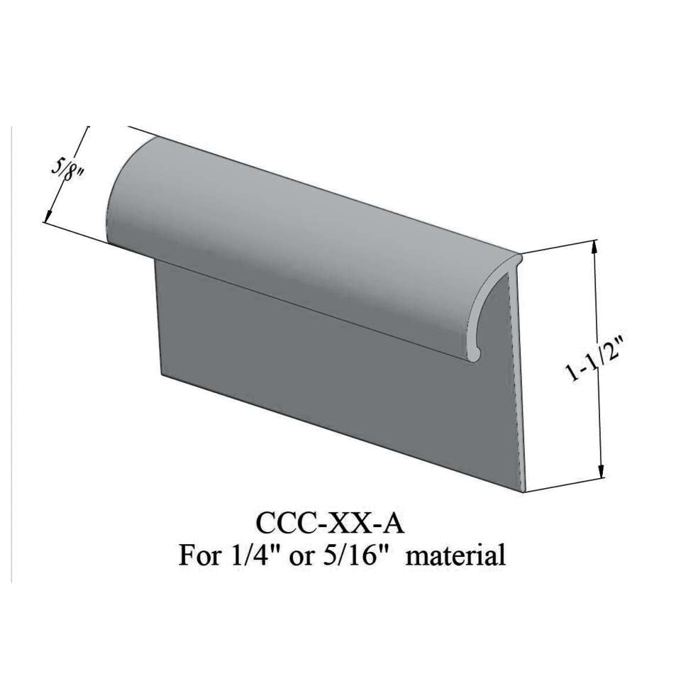 Tarkett - Cove Caps - CCC 71 A 9/32" inside dimension #71 Storm Cloud 12'