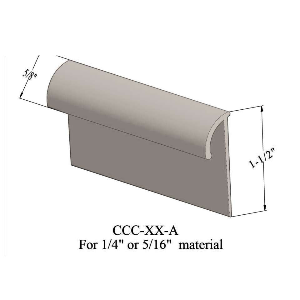 Tarkett - Cove Caps - CCC 80 A 9/32" inside dimension #80 Fawn 12'