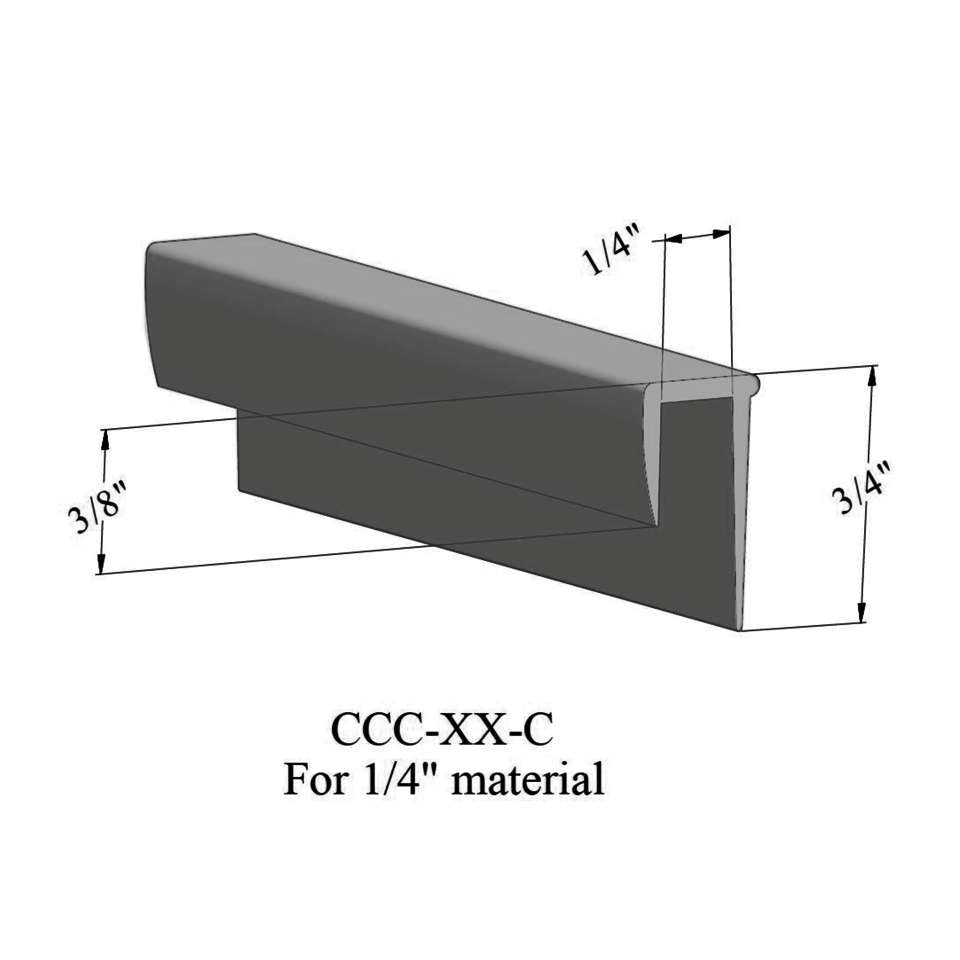 Tarkett - Cove Caps - CCC 20 C For .080" materials #20 Charcoal 12'