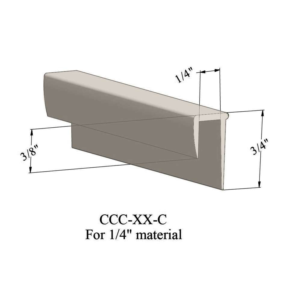 Tarkett - Cove Caps - CCC 22 C For .080" materials #22 Pearl 12'