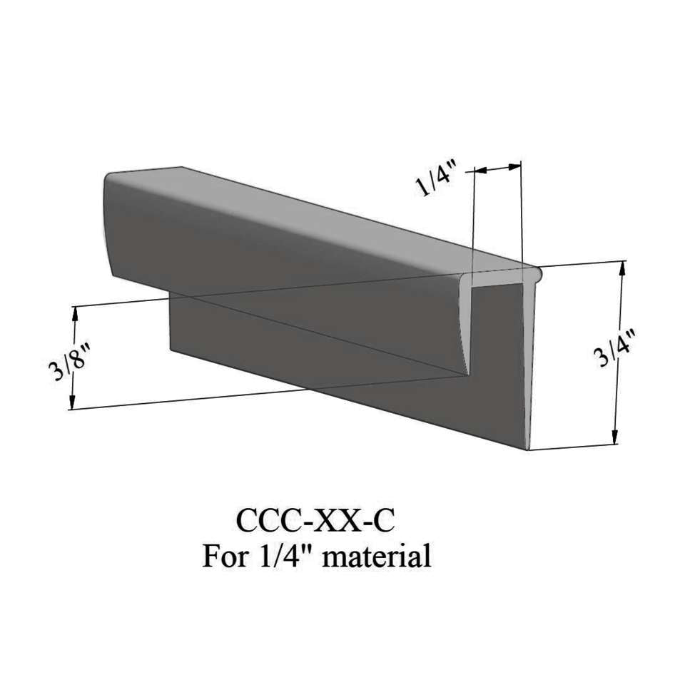 Tarkett - Cove Caps - CCC 48 C For .080" materials #48 Grey 12'