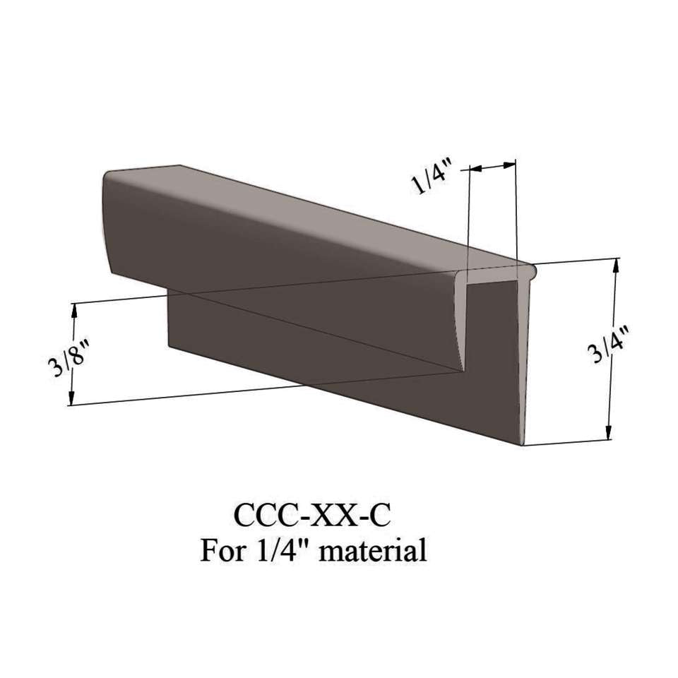 Tarkett - Cove Caps - CCC 76 C For .080" materials #76 Cinnamon 12'