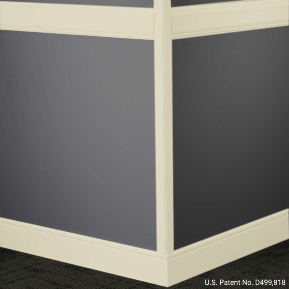 Tarkett - Système de finition murale Millwork - CHR 79 C Rampart 4" #79 Bone White - Wallbase 8' (paquet de 5)