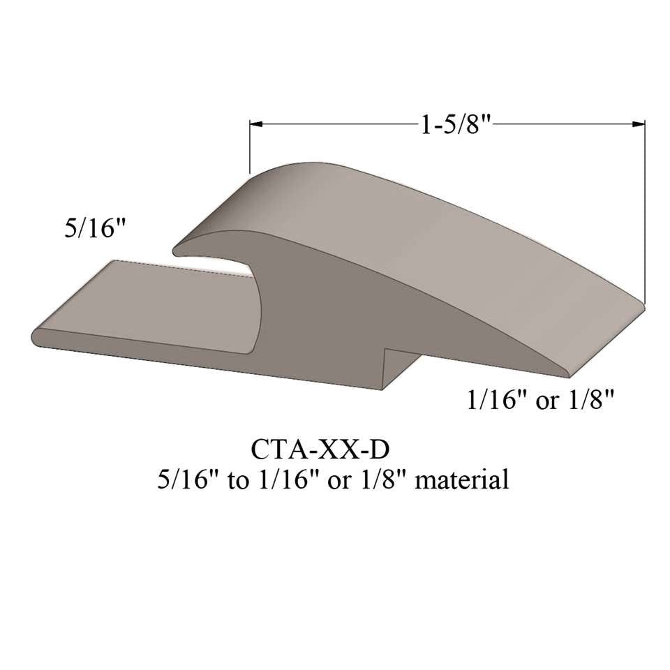 Tarkett - Adaptors - 5/16" to 1/16" or 1/8" material #42 Sable 12'