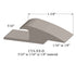 Tarkett - Adaptors - 5/16" to 1/16" or 1/8" material #42 Sable 12'