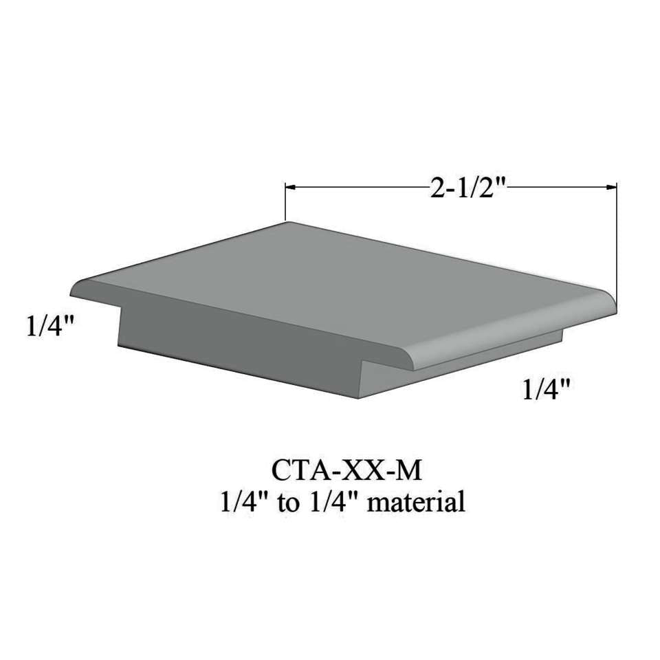 Tarkett - Wheeled Traffic Transitions - CTA 21 M 1/4" to 1/4" material #21 Platinum 12'
