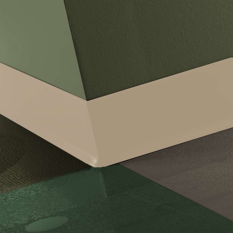 Tarkett - Caoutchouc thermoplastique Duracove 1/8" (type TP) - DC 129 2.5 X 120 1/8 TOE Duracove 2 1⁄2” #129 Silk - Wallbase 120'