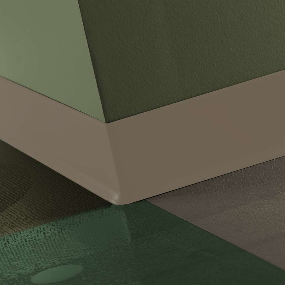 Tarkett - Caoutchouc thermoplastique Duracove 1/8" (type TP) - DC 150 2.5 X 120 1/8 TOE Duracove 2 1⁄2” #150 Wetlands - Wallbase 120'