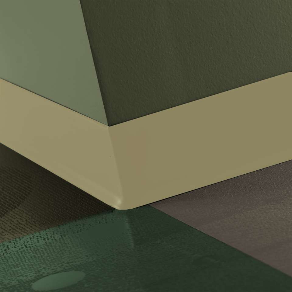 Tarkett - Caoutchouc thermoplastique Duracove 1/8" (type TP) - DC 151 2.5 X 120 1/8 TOE Duracove 2 1⁄2” #151 Iguana - Wallbase 120'