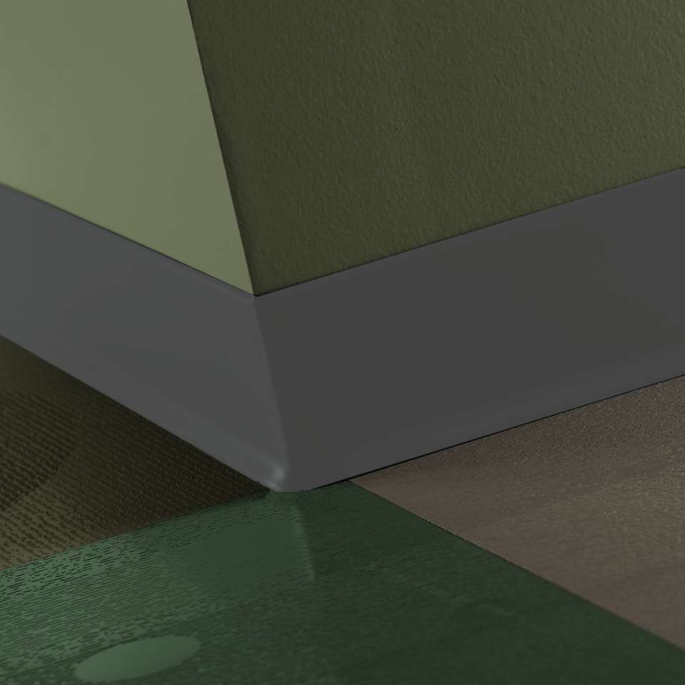 Tarkett - Caoutchouc thermoplastique Duracove 1/8" (type TP) - DC 63 2.5 X 120 1/8 TOE Duracove 2 1⁄2” #63 Burnt Umber - Wallbase 120'