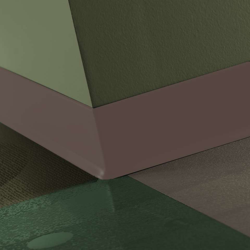 Tarkett - Caoutchouc thermoplastique Duracove 1/8" (type TP) - DC 76 2.5 X 120 1/8 TOE Duracove 2 1⁄2” #76 Cinnamon - Wallbase 120'