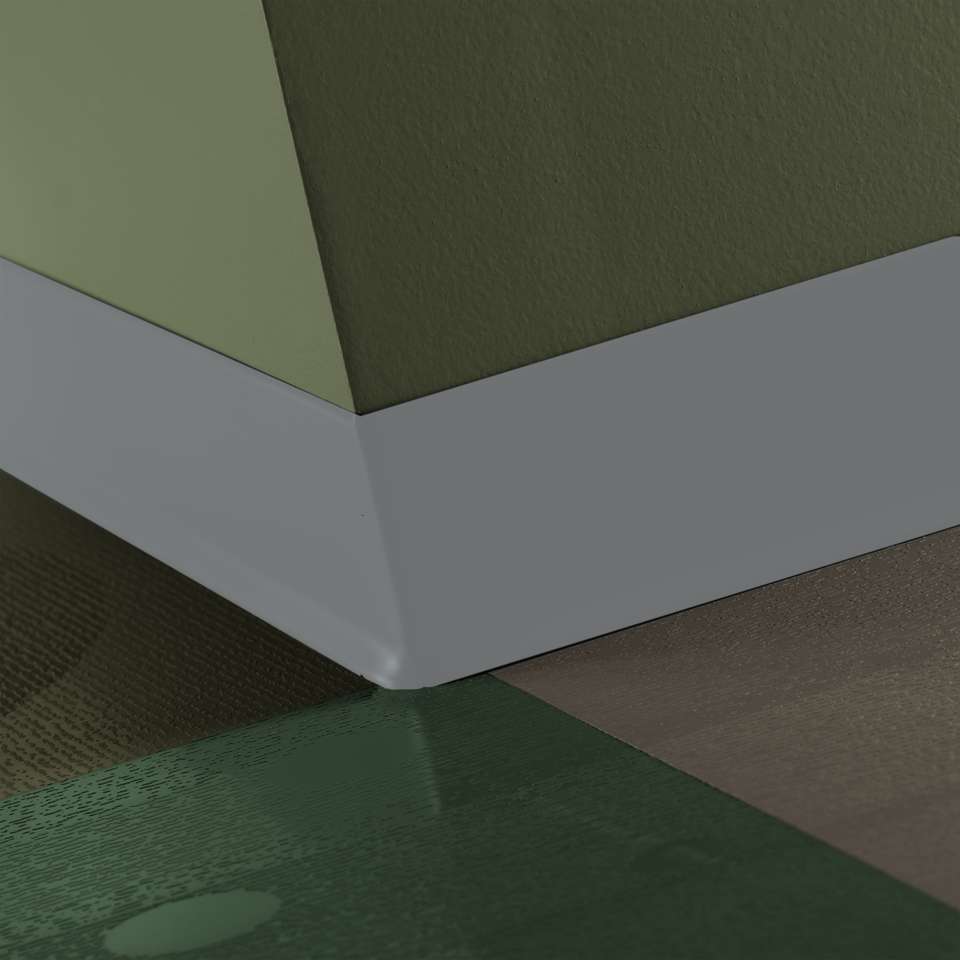Tarkett - Caoutchouc thermoplastique Duracove 1/8" (type TP) - DC TG2 2.5 X 120 1/8 TOE Duracove 2 1⁄2” #TG2 Shark Fin - Wallbase 120'