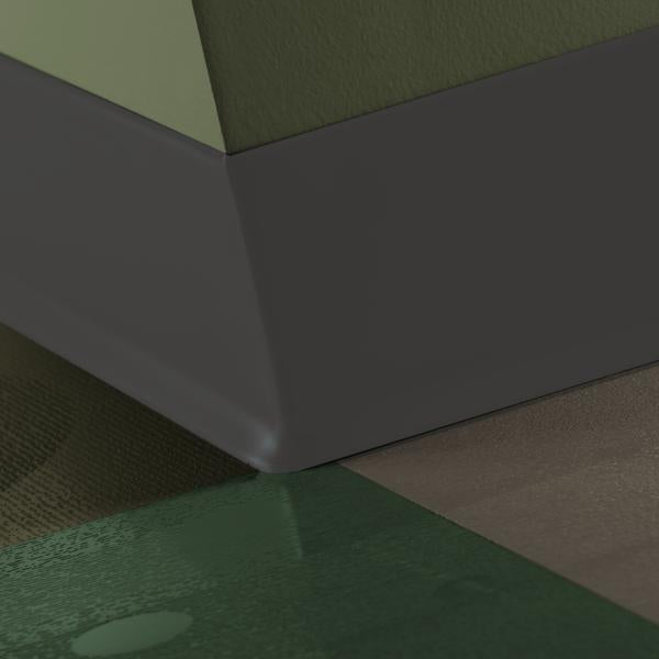 Tarkett - Coin intérieur de plinthe en caoutchouc à 90° Duracove Thermoplastic Rubber (Type TP) #44 Dark Brown - 4" (101 mm) (paquet de 25) (paquet de 25)