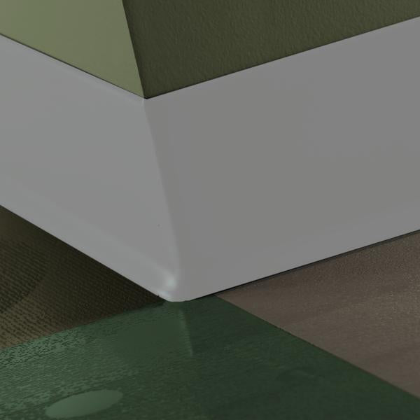 Tarkett - Coin intérieur de plinthe en caoutchouc à 90° Duracove Thermoplastic Rubber (Type TP) #TA5 Colonial Grey - 4" (101 mm) (paquet de 25) (paquet de 25)