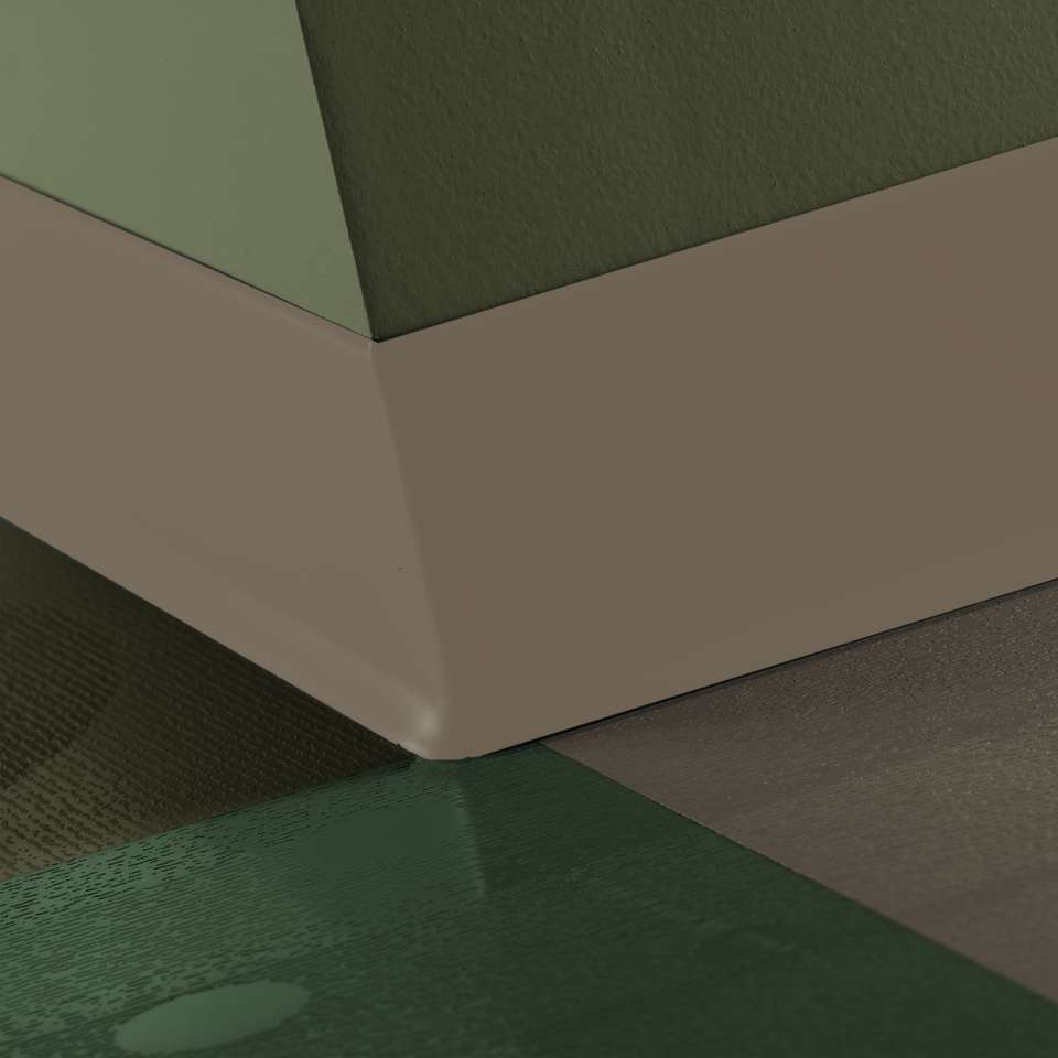 Tarkett - Caoutchouc thermoplastique Duracove 1/8" (type TP) - DC 150 4 X 120 1/8 TOE Duracove 4" #150 Wetlands - Wallbase 120'
