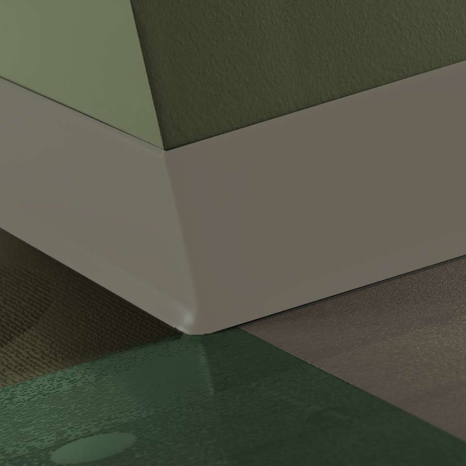 Tarkett - Caoutchouc thermoplastique Duracove 1/8" (type TP) - DC 179 4 X 120 1/8 TOE Duracove 4" #179 Steel - Wallbase 120'