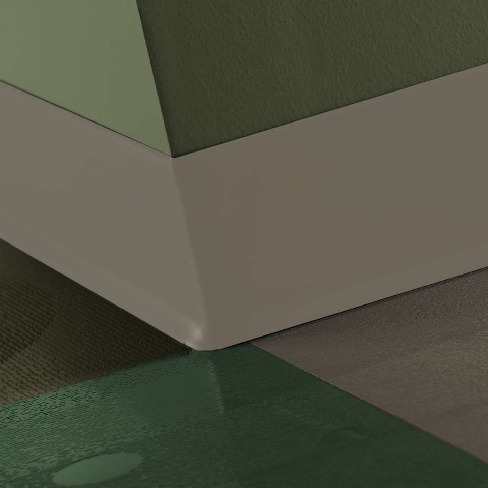 Tarkett - Caoutchouc thermoplastique Duracove 1/8" (type TP) - DC 281 4 X 120 1/8 TOE Duracove 4" #281 Grizzly - Wallbase 120'