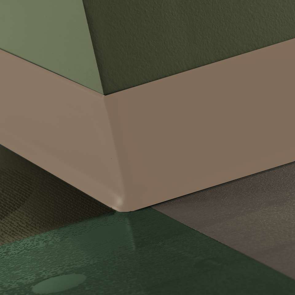 Tarkett - Caoutchouc thermoplastique Duracove 1/8" (type TP) - DC TA1 4 X 120 1/8 TOE Duracove 4" #TA1 Tannery - Wallbase 120'