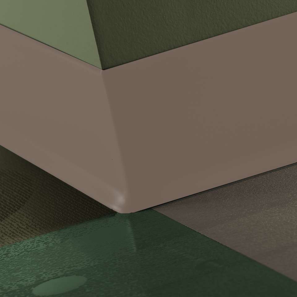Tarkett - Caoutchouc thermoplastique Duracove 1/8" (type TP) - DC 107 6 X 100 1/8 TOE Duracove 6" #107 Neutrality - Wallbase 100'