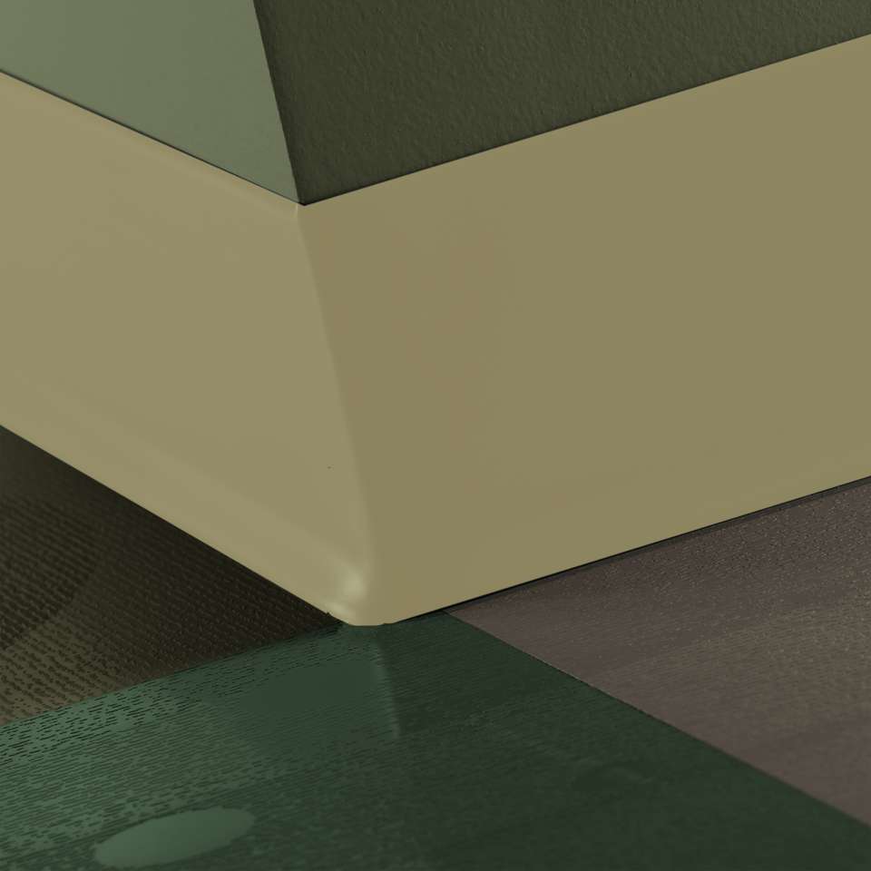 Tarkett - Caoutchouc thermoplastique Duracove 1/8" (type TP) - DC 151 6 X 100 1/8 TOE Duracove 6" #151 Iguana - Wallbase 100'