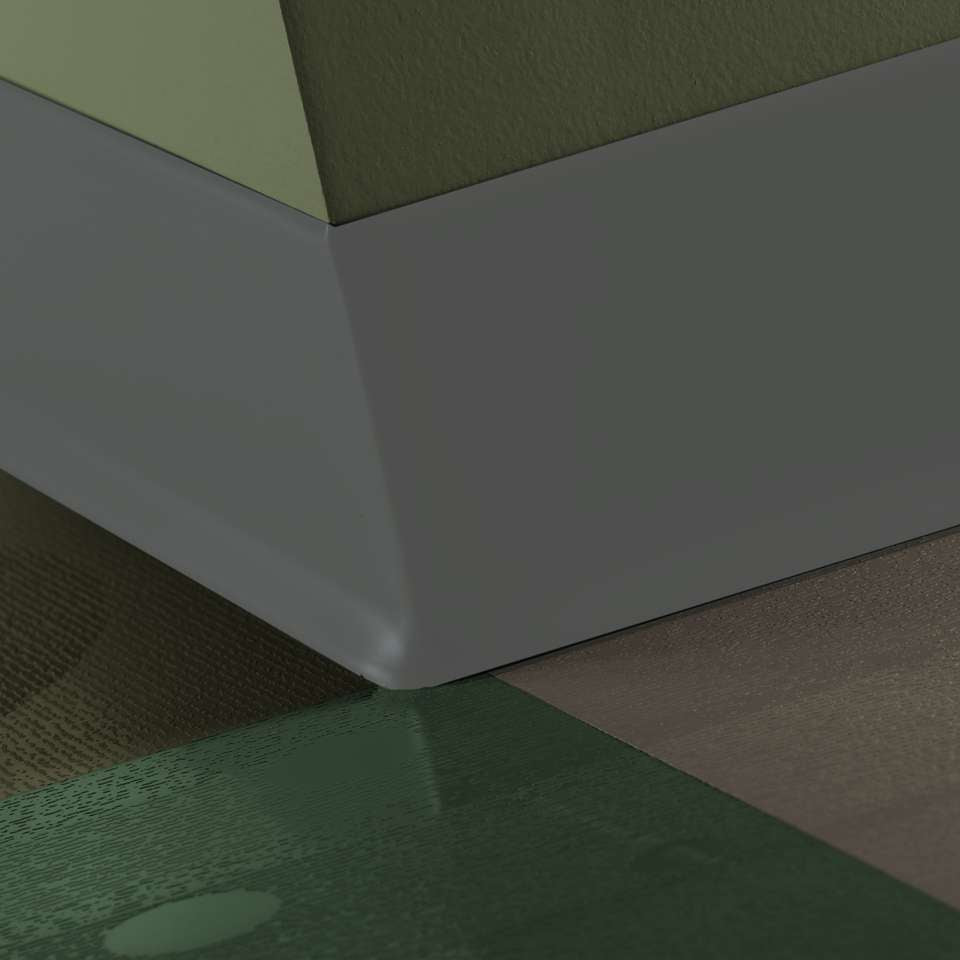 Tarkett - Caoutchouc thermoplastique Duracove 1/8" (type TP) - DC 20 6 X 100 1/8 TOE Duracove 6" #20 Charcoal - Wallbase 100'
