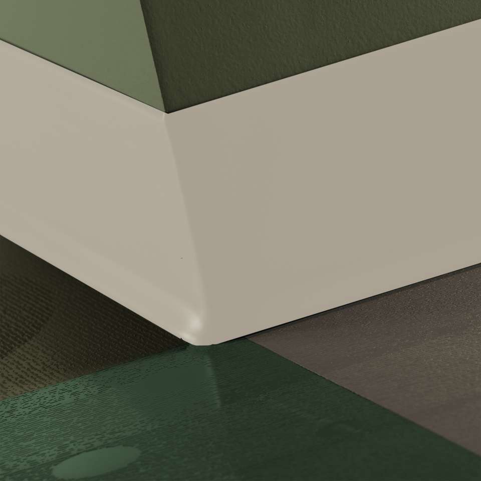 Tarkett - Caoutchouc thermoplastique Duracove 1/8" (type TP) - DC 22 6 X 100 1/8 TOE Duracove 6" #22 Pearl - Wallbase 100'