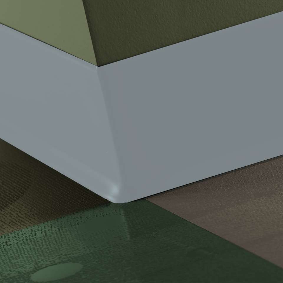 Tarkett - Caoutchouc thermoplastique Duracove 1/8" (type TP) - DC 262 6 X 100 1/8 TOE Duracove 6" #262 Drizzle - Wallbase 100'