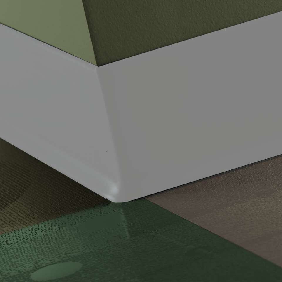 Tarkett - Caoutchouc thermoplastique Duracove 1/8" (type TP) - DC TA5 6 X 100 1/8 TOE Duracove 6" #TA5 Colonial Grey - Wallbase 100'
