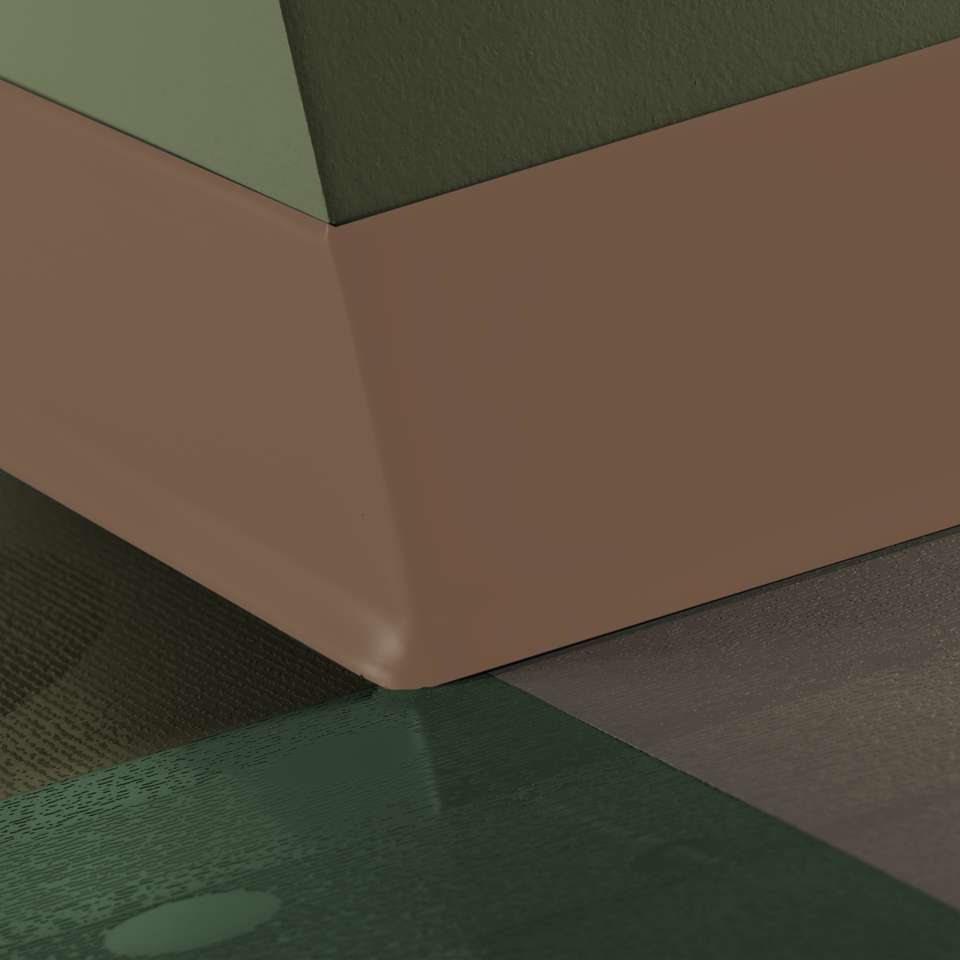 Tarkett - Caoutchouc thermoplastique Duracove 1/8" (type TP) - DC TA7 6 X 100 1/8 TOE Duracove 6" #TA7 Rusty Nail - Wallbase 100'