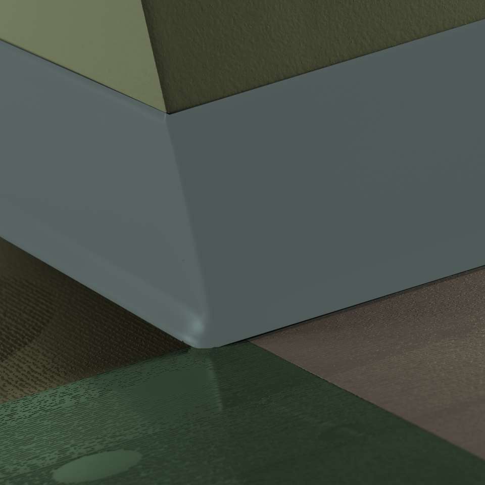 Tarkett - Caoutchouc thermoplastique Duracove 1/8" (type TP) - DC TG6 6 X 100 1/8 TOE Duracove 6" #TG6 Mink - Wallbase 100'
