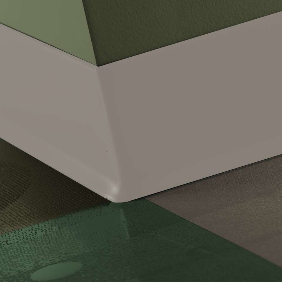 Tarkett - Caoutchouc thermoplastique Duracove 1/8" (type TP) - DC 121 6 X 4 1/8 TOE Duracove 6" #121 Cement - Wallbase 4' (paquet de 25)