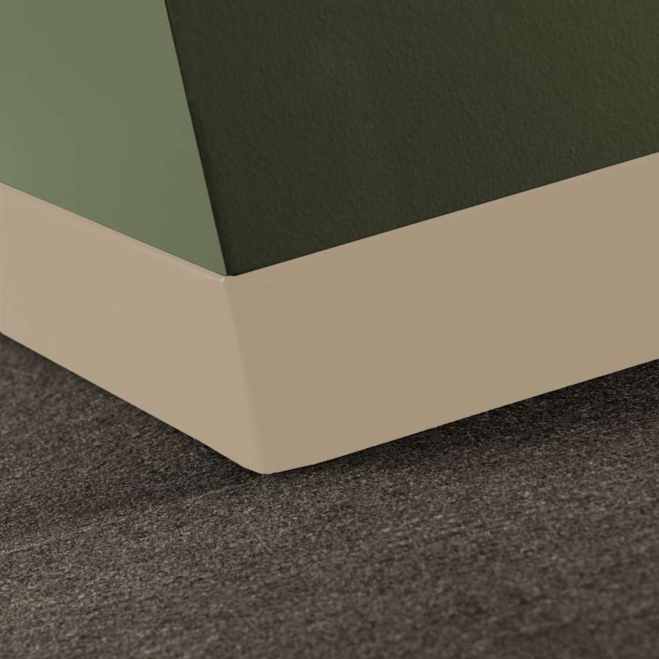 Tarkett - Caoutchouc thermoplastique Duracove 1/8" (type TP) - DCT 129 2.5 X 120 1/8 TOELESS Duracove 2 1⁄2” Toeless #129 Silk - Wallbase 120'