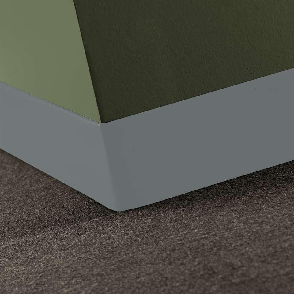 Tarkett - Caoutchouc thermoplastique Duracove 1/8" (type TP) - DCT 28 2.5 X 120 1/8 TOELESS Duracove 2 1⁄2” Toeless #28 Medium Grey - Wallbase 120'