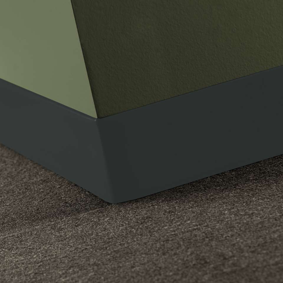 Tarkett - Caoutchouc thermoplastique Duracove 1/8" (type TP) - DCT 82 2.5 X 120 1/8 TOELESS Duracove 2 1⁄2” Toeless #82 Black Pearl - Wallbase 120'